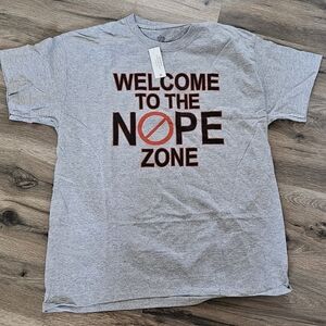 Gray Graphic Tee - Welcome to the Nope Zone